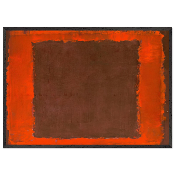 Untitled Mural for End Wall - 1959 - Mark Rothko 70x100 cm / 28x40 inches Framed Art Print – Black Wooden Frame