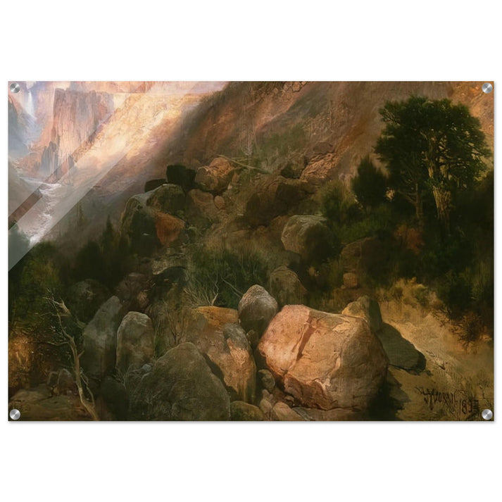 Golden Gate Yellowstone National Park - Thomas Moran Acrylic Print - 70x100 cm / 28x40″ inches