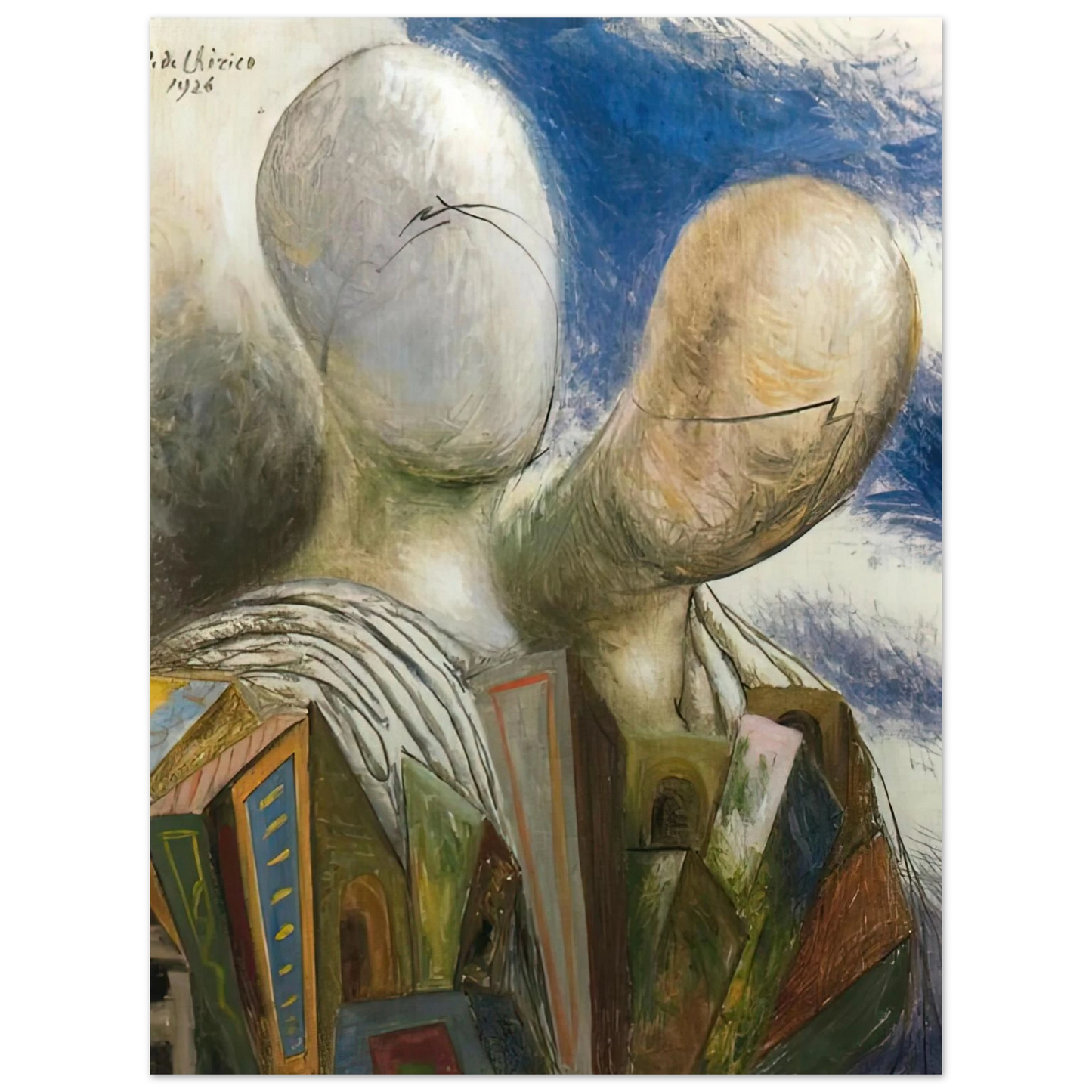 Giorgio de Chirico - THE SPOUSES 1926 Fine Art Poster - Default Title