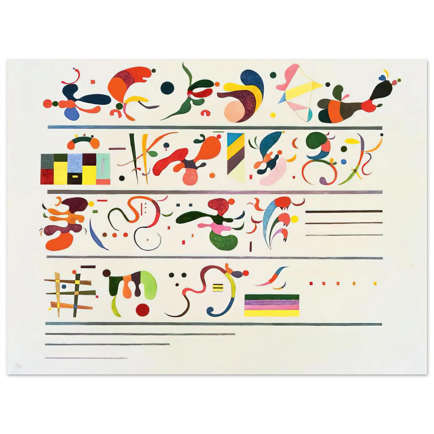 Wassily Kandinsky - SUCCESSION 1935 Fine Art Poster - Default Title