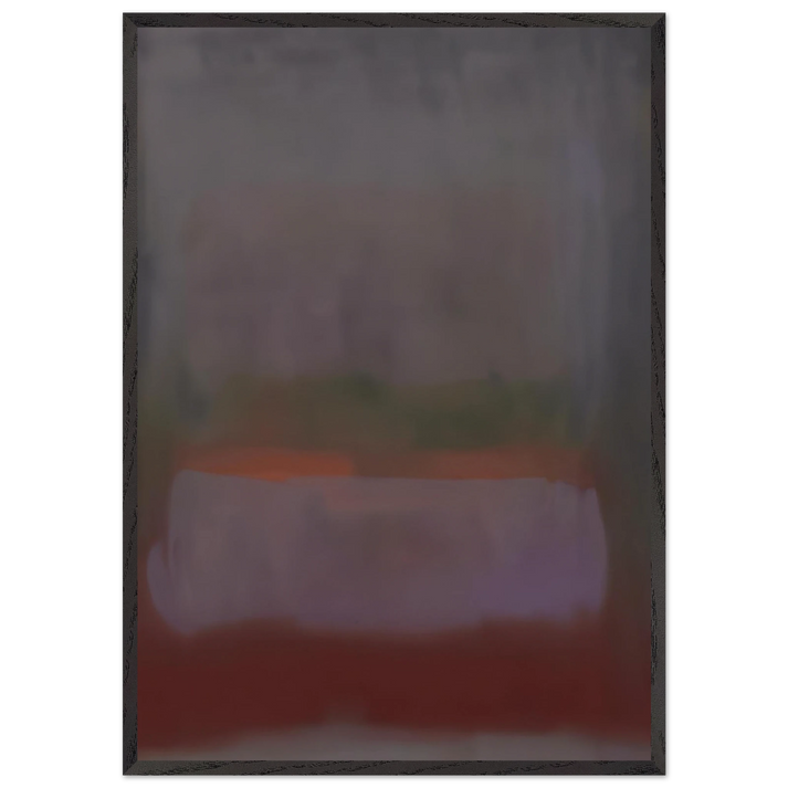 UNTITLED 1967 N4 - Esteban Vicente 70x100 cm / 28x40 inches Framed Art Print – Black Wooden Frame