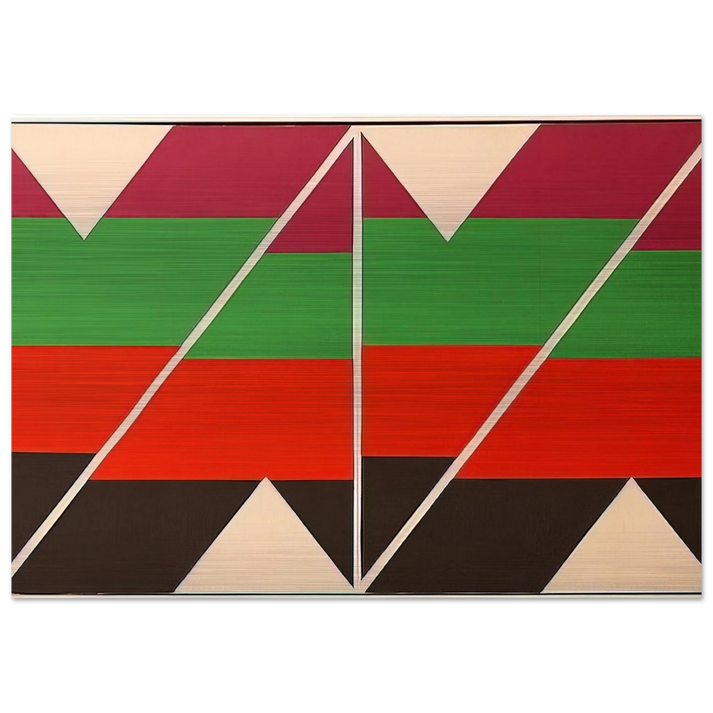 Scissors Jack - 1974 - Larry Zox Brushed Aluminum Print - 70x100 cm / 28x40 inches | Larry Zox Aluminum Print | Larry Zox Prints