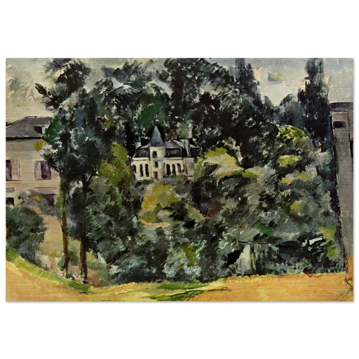 Castle of Marines - Paul Cézanne Brushed Aluminum Print - 70x100 cm / 28x40 inches | Paul Cézanne Aluminum Print | Paul Cézanne Prints