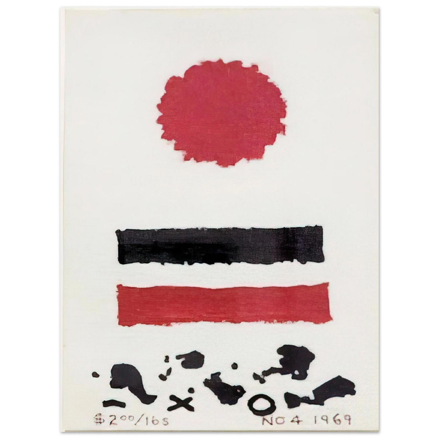 Adolph Gottlieb - Untitled Study for patisan Review Cover - 1969 Fine Art Poster - Default Title
