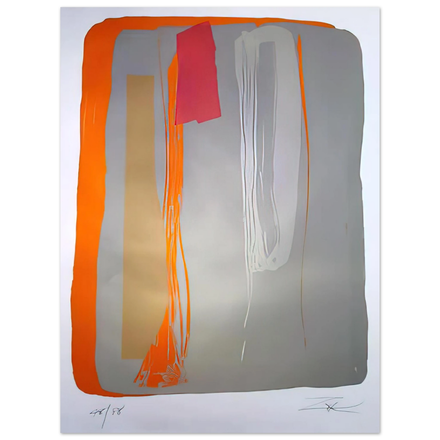 Larry Zox - Untitled 6 - 1980 Fine Art Poster - Default Title