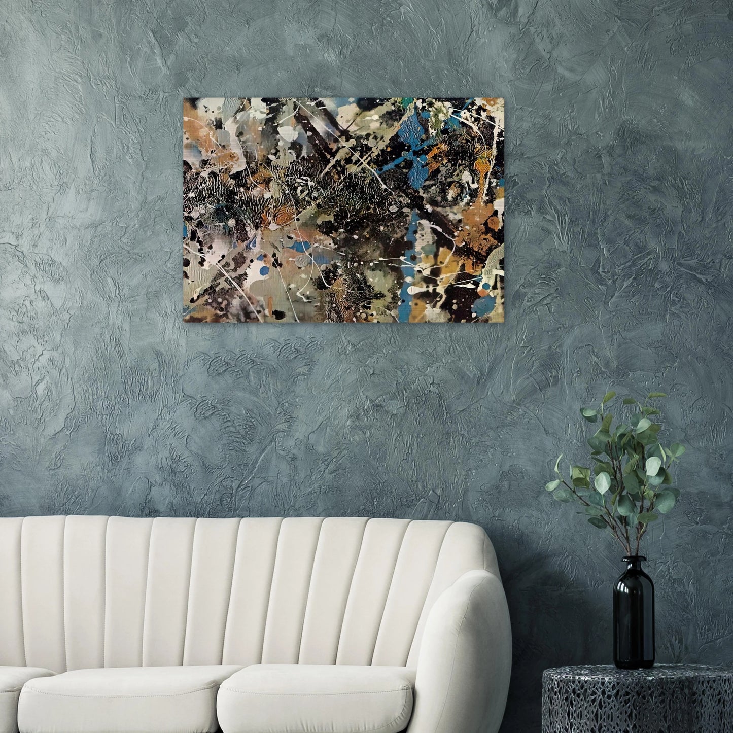 NOT_DETECTED_185248 - Jackson Pollock Brushed Aluminum Print - 70x100 cm / 28x40 inches | Jackson Pollock Aluminum Print | Jackson Pollock Prints