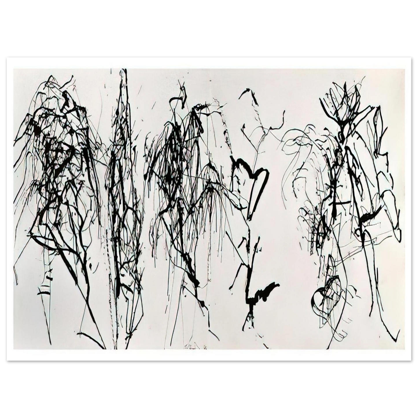 Brice Marden - Summer Scroll #8 Five Kinds of Hydra Trees - 1986 Fine Art Poster - Default Title