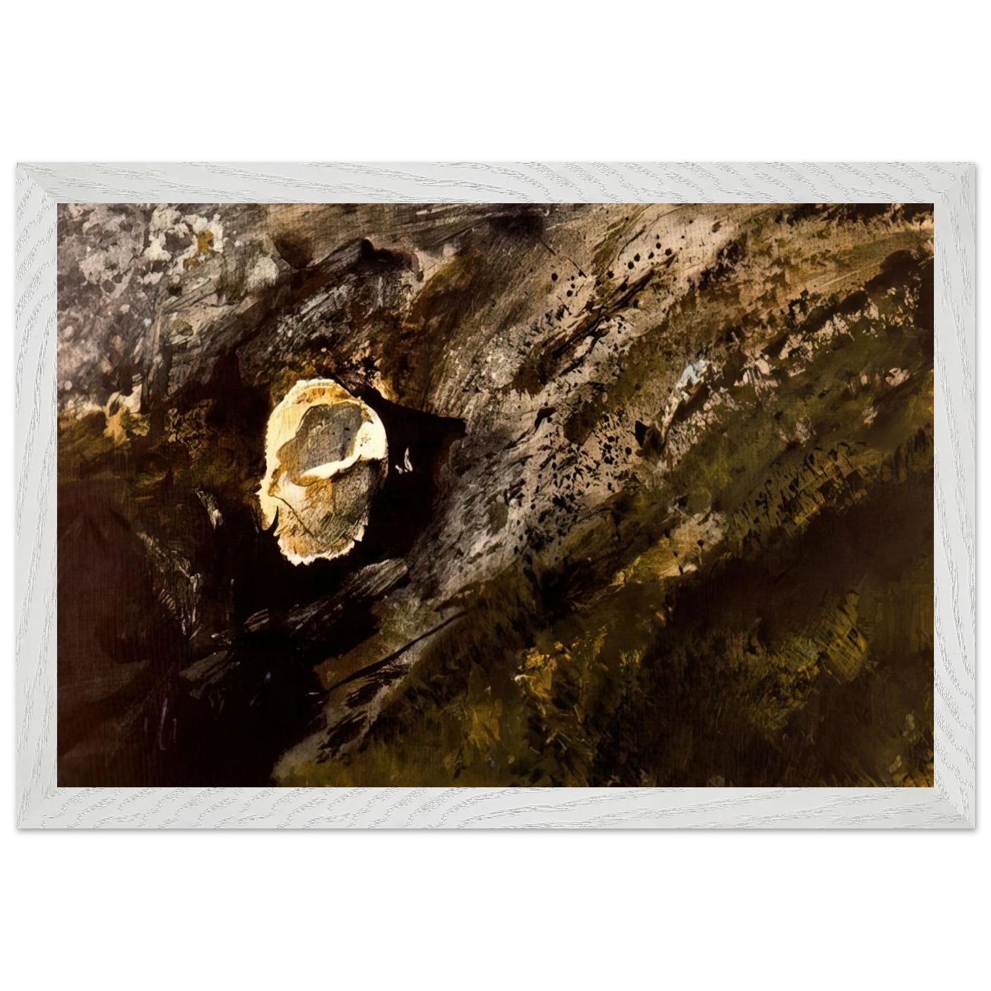 Andrew Wyeth - INLAND SHELL Wall Art - 60x80 cm / 24x32 inches - Fine Art Poster - -