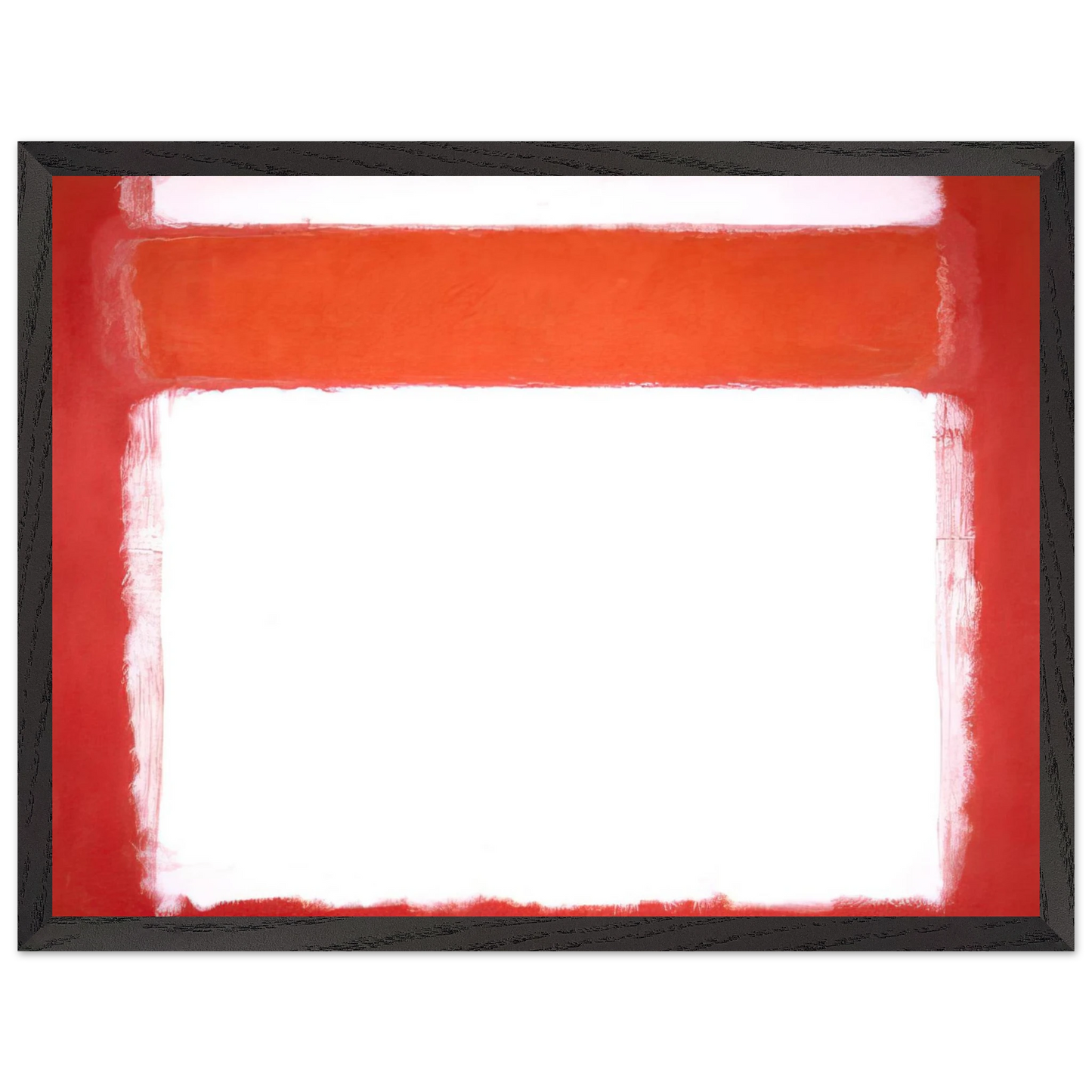 Mark Rothko - No. 16 - 1957 Wall Art - 60x80 cm / 24x32 inches - Premium Wooden Framed Poster With Fine Art Paper - Wood frame