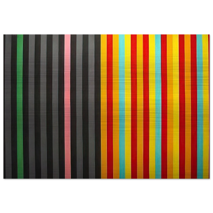 Hot Susan - 1965 - Gene Davis Brushed Aluminum Print - 70x100 cm / 28x40 inches | Gene Davis Aluminum Print | Gene Davis Prints
