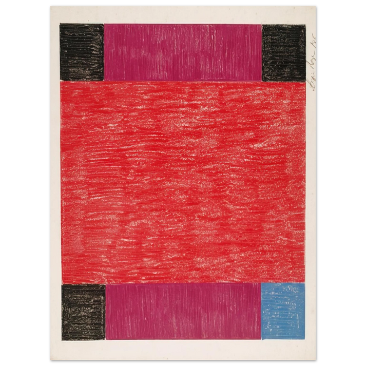 Lygia Pape - Drawing - 1985 75x100 cm / 30x40inches Fine Art Poster