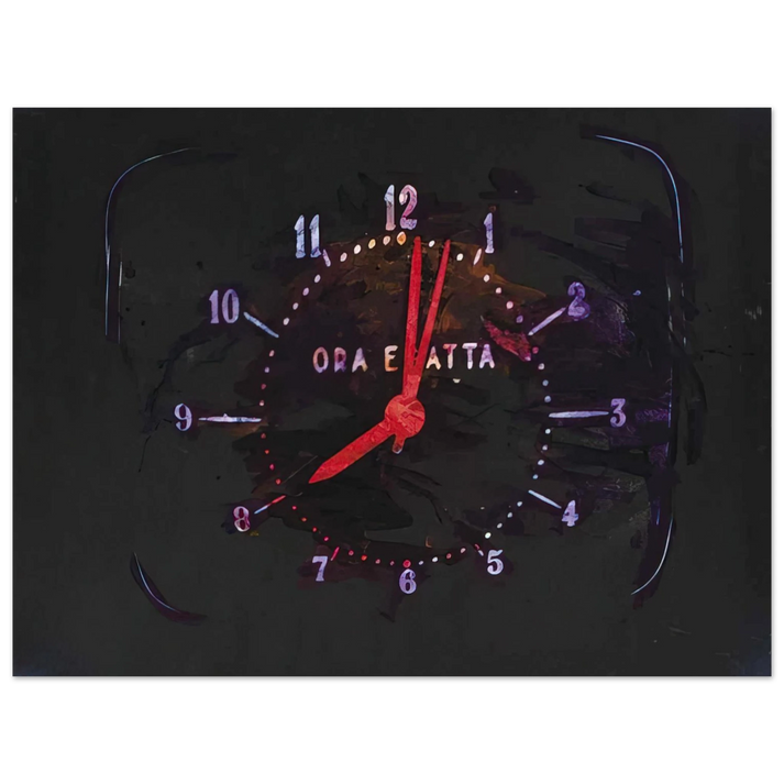 Mario Schifano - The Exact Time - 1973 75x100 cm / 30x40inches Fine Art Poster