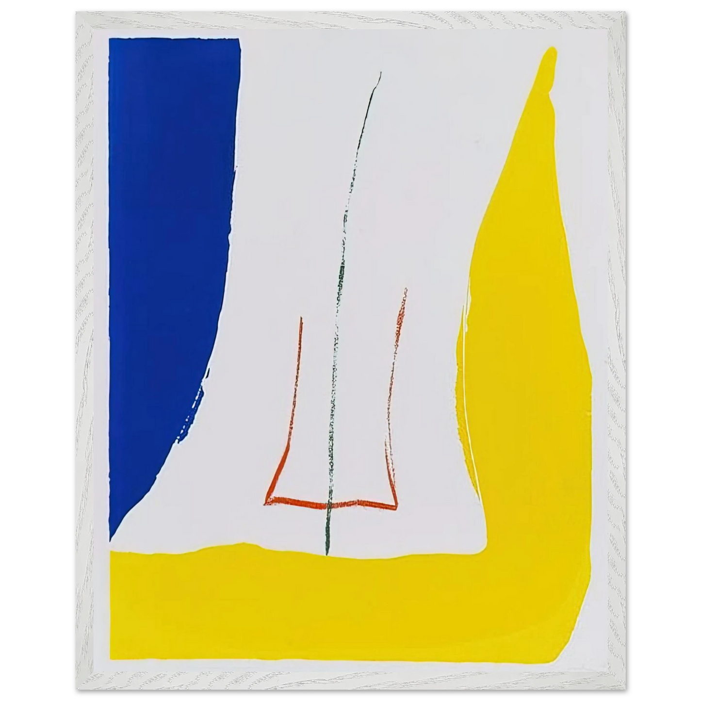 Helen Frankenthaler - Sun Corner - 1968 Wall art - 15x20 cm / 6x8 inches - Fine Art Poster - -