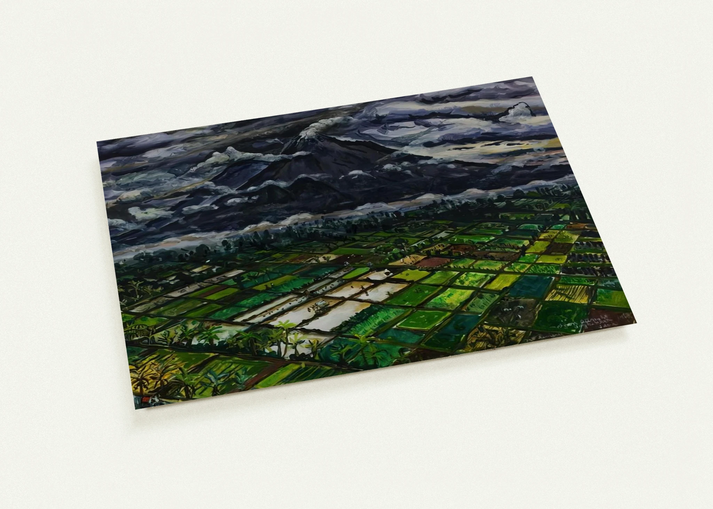 MT SEMERU JADKA KURA JAVA 1969 By Ivan Albright Pack of 10 Post Cards | Ivan Albright Post Cards | A6 (10.5 x 14.8 cm) - 4.1 x 5.8 inches