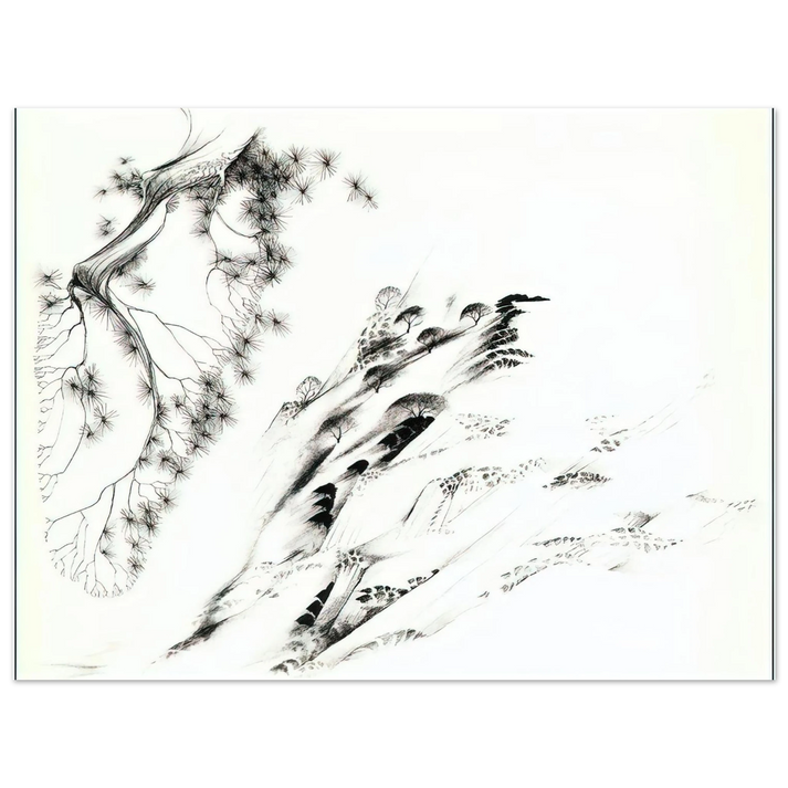 Eyvind Earle - Hillside 75x100 cm / 30x40inches Fine Art Poster