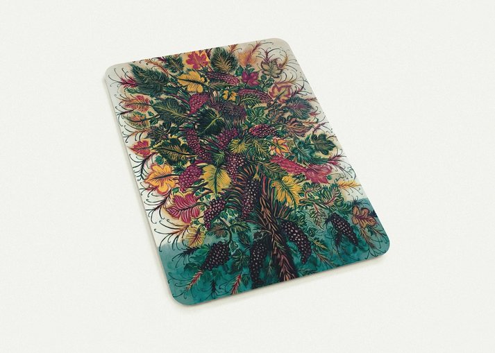 Les Grappes de Raisin - 1930 By Seraphine Louis Pack of 10 Post Cards | Seraphine Louis Post Cards | A6 (10.5 x 14.8 cm) - 4.1 x 5.8 inches