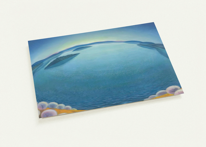 Lago-alba - 1942 By Gerardo Dottori Pack of 10 Post Cards | Gerardo Dottori Post Cards | A6 (10.5 x 14.8 cm) - 4.1 x 5.8 inches