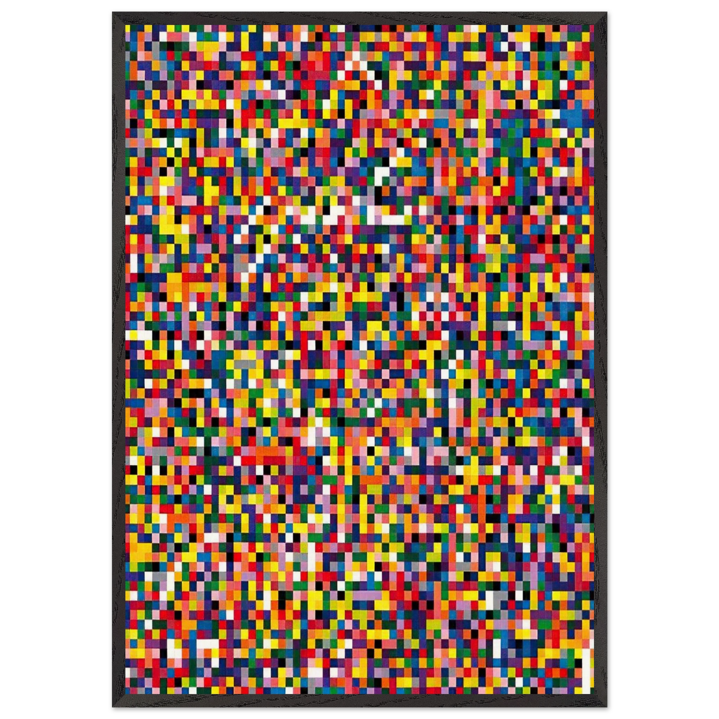 4900 COLOURS 2007 - Gerhard Richter Framed Art Print – Black Wooden Frame - Default Title - -Framed Art Print