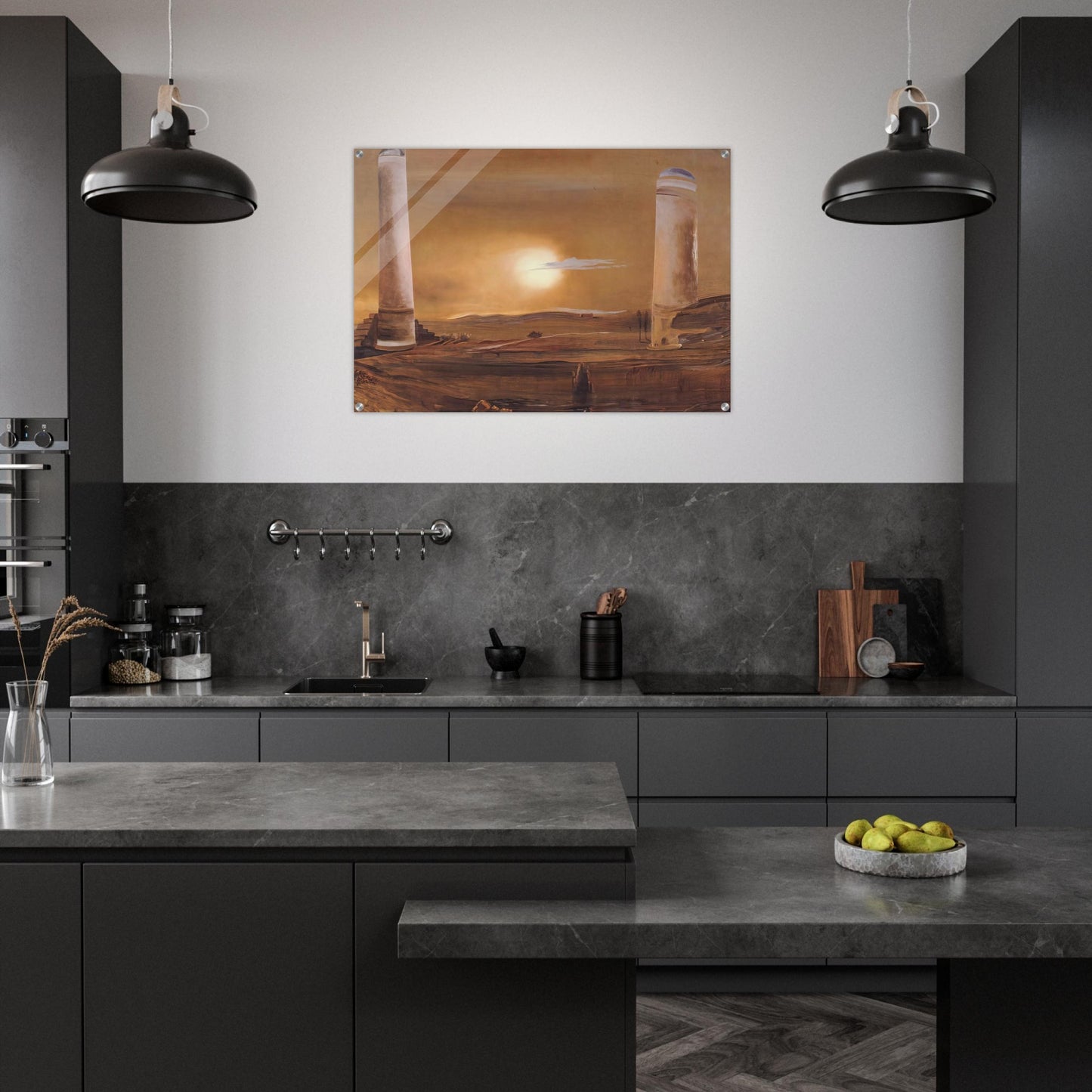 THE TOWERS - Salvador Dali Acrylic Print - 70x100 cm / 28x40″ inches | Salvador Dali Wall Art | Salvador Dali Prints