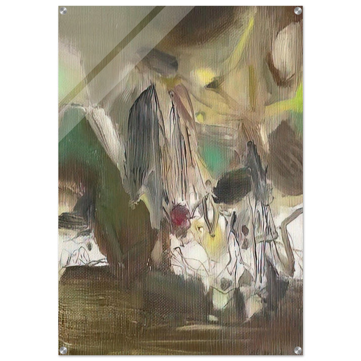 COMPOSITION 1977 - Chu teh Chun Acrylic Print - 70x100 cm / 28x40″ inches