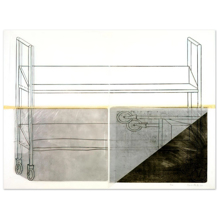 Dieter Roth - Large Trolley - 1972 75x100 cm / 30x40inches Fine Art Poster