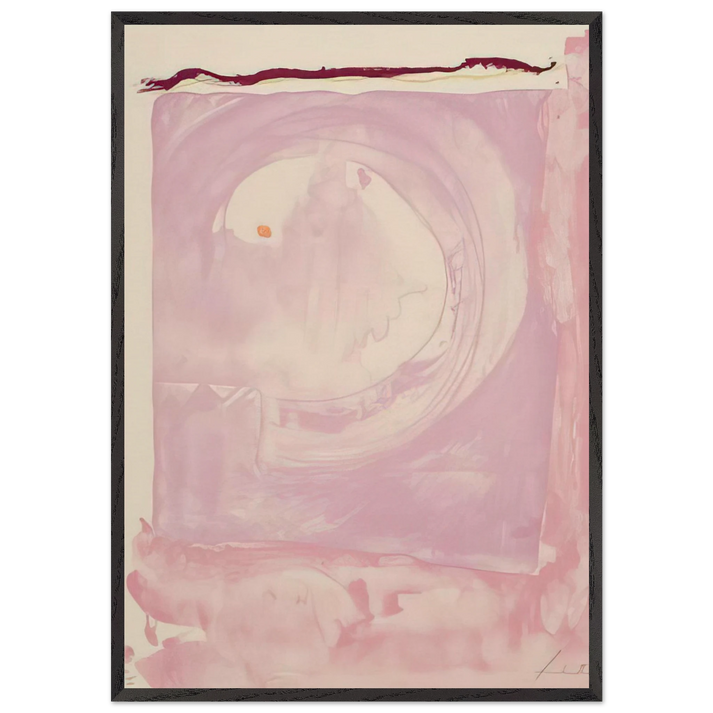 Reflections IX - 1995 - Helen Frankenthaler 70x100 cm / 28x40 inches Framed Art Print – Black Wooden Frame