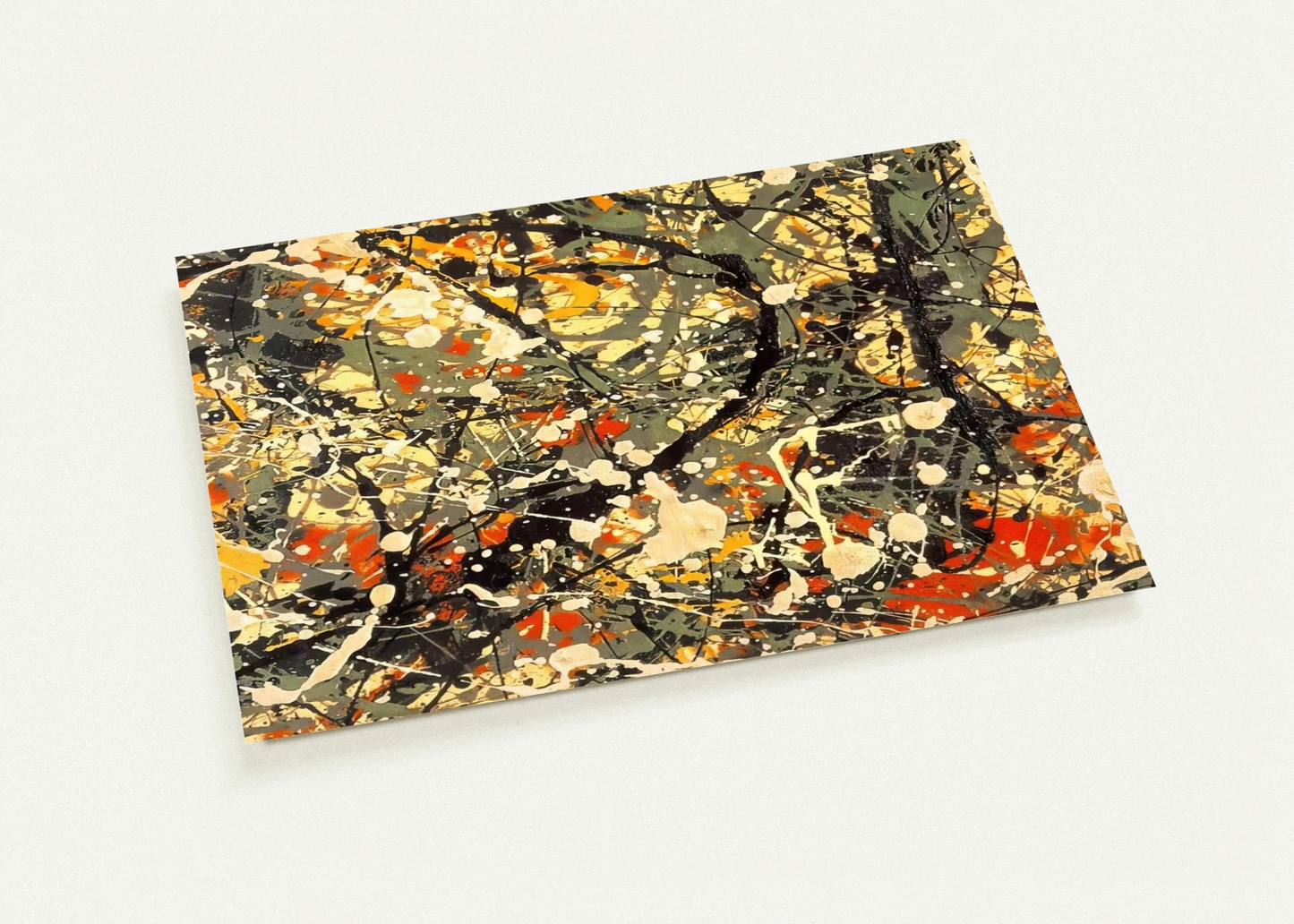 NUMBER 8 DETAIL By Jackson Pollock Pack of 10 Post Cards | Jackson Pollock Post Cards | A6 (10.5 x 14.8 cm) - 4.1 x 5.8 inches