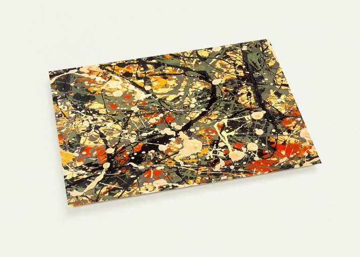 NUMBER 8 DETAIL By Jackson Pollock Pack of 10 Post Cards | Jackson Pollock Post Cards | A6 (10.5 x 14.8 cm) - 4.1 x 5.8 inches