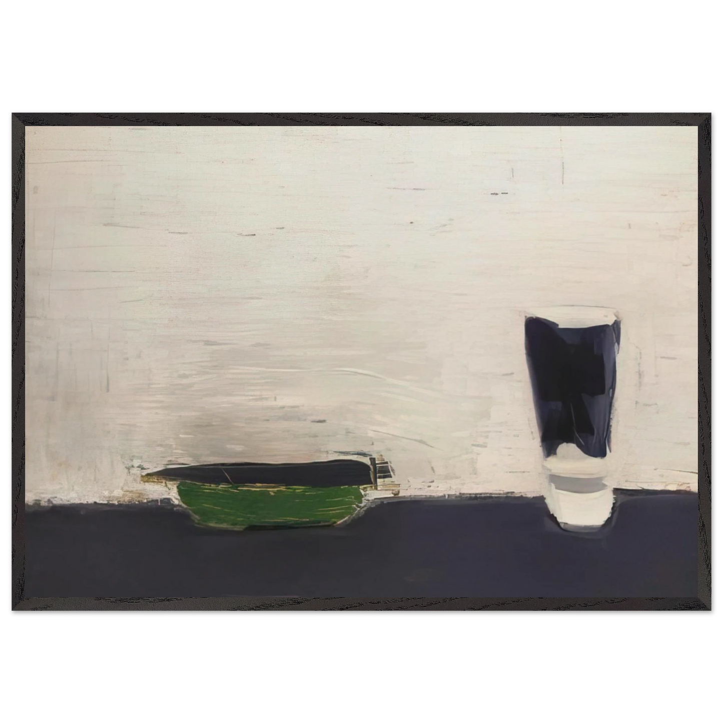 Nature morte au verre - 1954 - Nicolas de Stael Framed Art Print – Black Wooden Frame - Default Title - -Framed Art Print