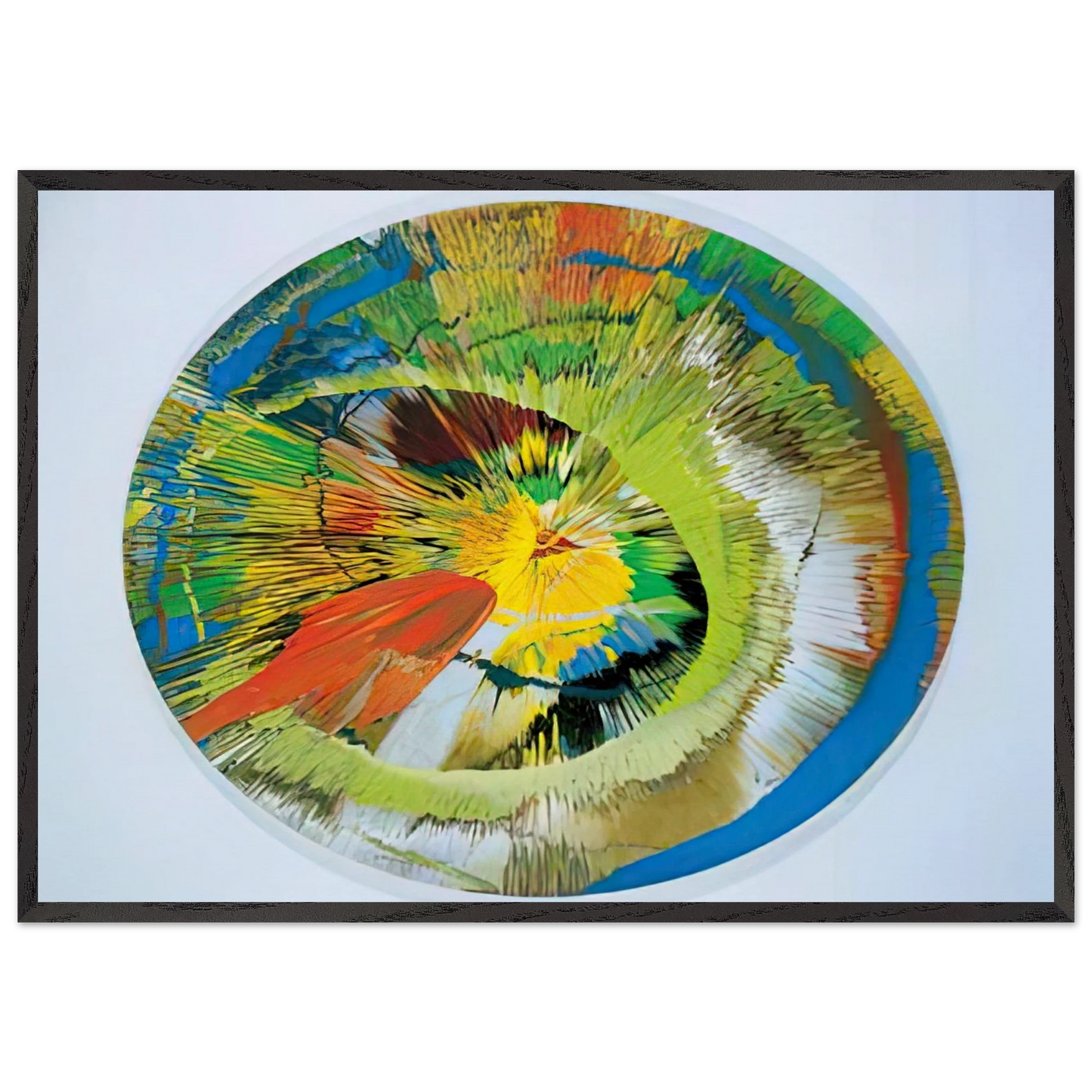 BEAUTIFUL REVOLVING SPHINCTER - Damien Hirst Framed Art Print – Black Wooden Frame - Default Title - -Framed Art Print