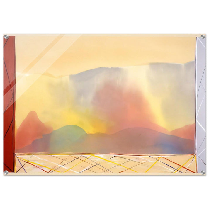Sun In The East - 1988 - Ronnie Landfield Acrylic Print - 70x100 cm / 28x40″ inches