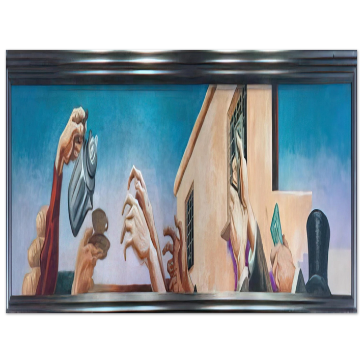 Thomas Hart Benton - OUTREACHING HANDS 1931 75x100 cm / 30x40inches Fine Art Poster