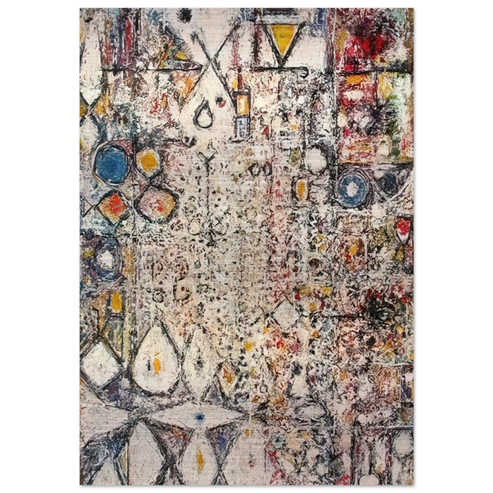 White Gothic #3 - 1957 - Richard Pousette-Dart Brushed Aluminum Print - 70x100 cm / 28x40 inches | Richard Pousette-Dart Aluminum Print | Richard Pousette-Dart Prints