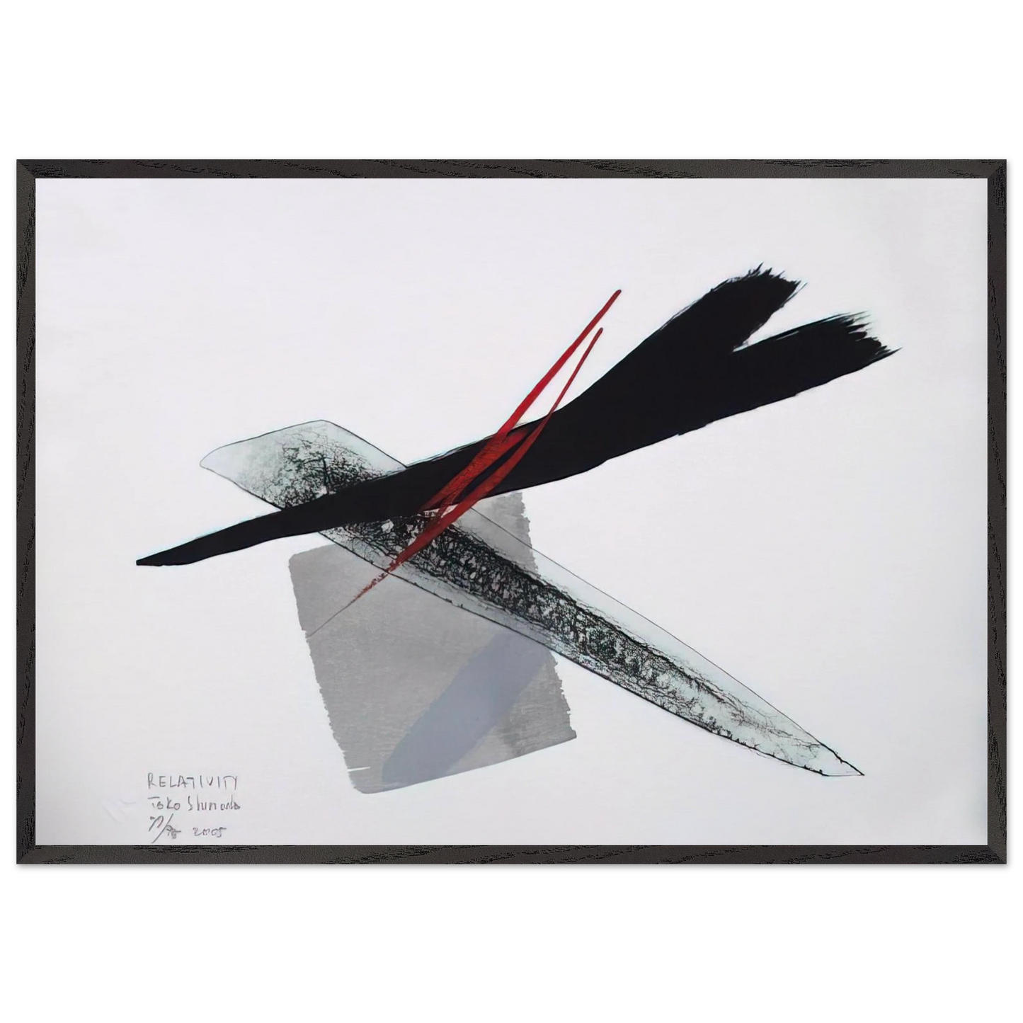 Relativity - 2005 - Toko Shinoda Framed Art Print – Black Wooden Frame - Default Title - -Framed Art Print