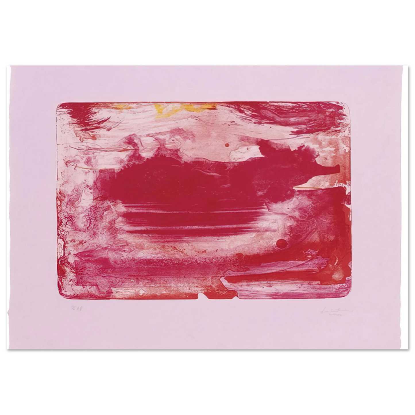 Helen Frankenthaler - The Red Sea - 1982 Wall art - 20x25 cm / 8x10 inches - Fine Art Poster - -