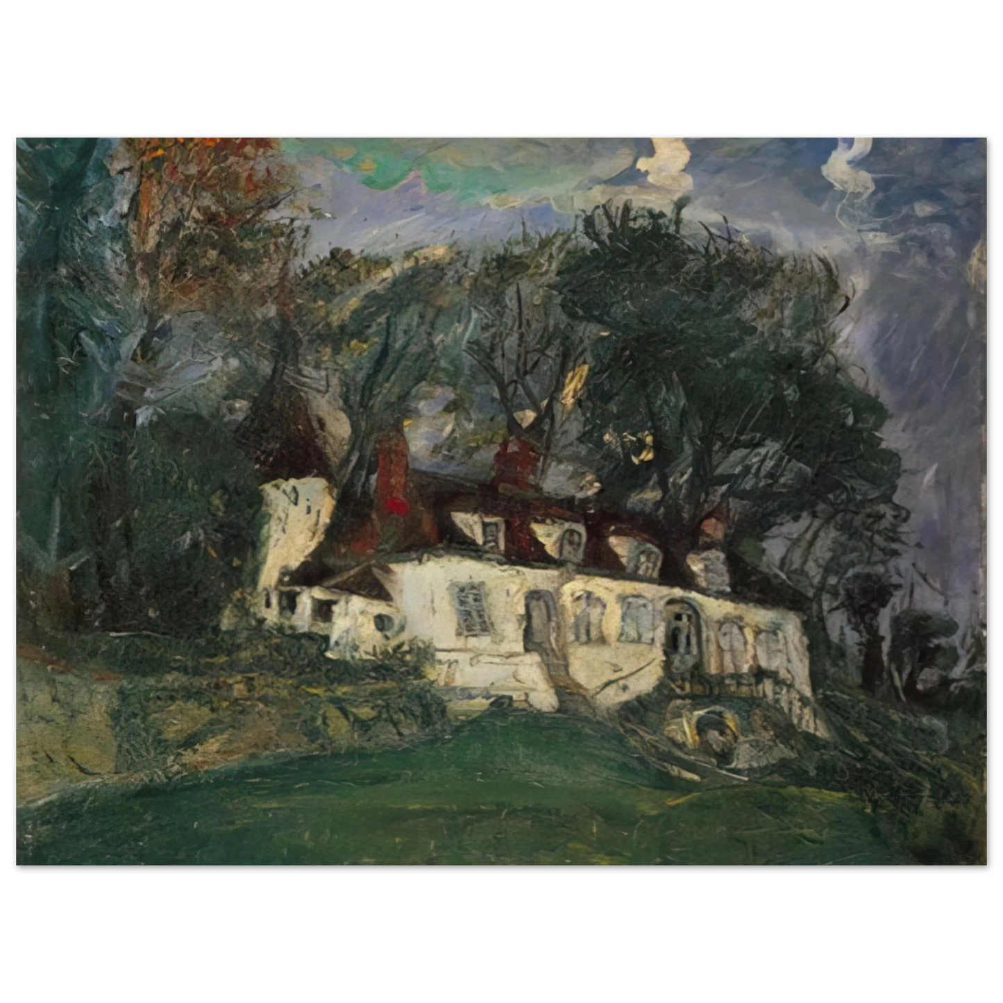 Chaim Soutine - HOUSE AT OISEME 1934 Fine Art Poster - Default Title