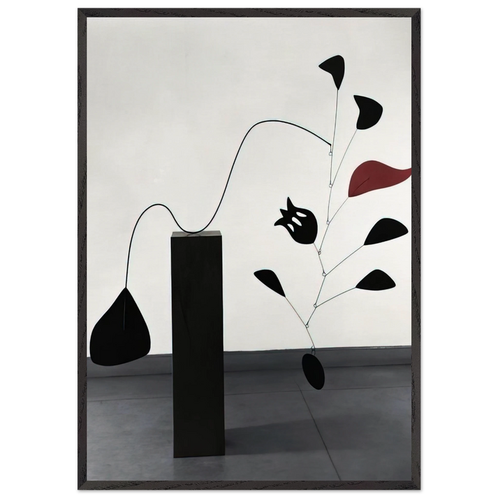 POMEGRANATE 1949 - Alexander Calder 70x100 cm / 28x40 inches Framed Art Print – Black Wooden Frame