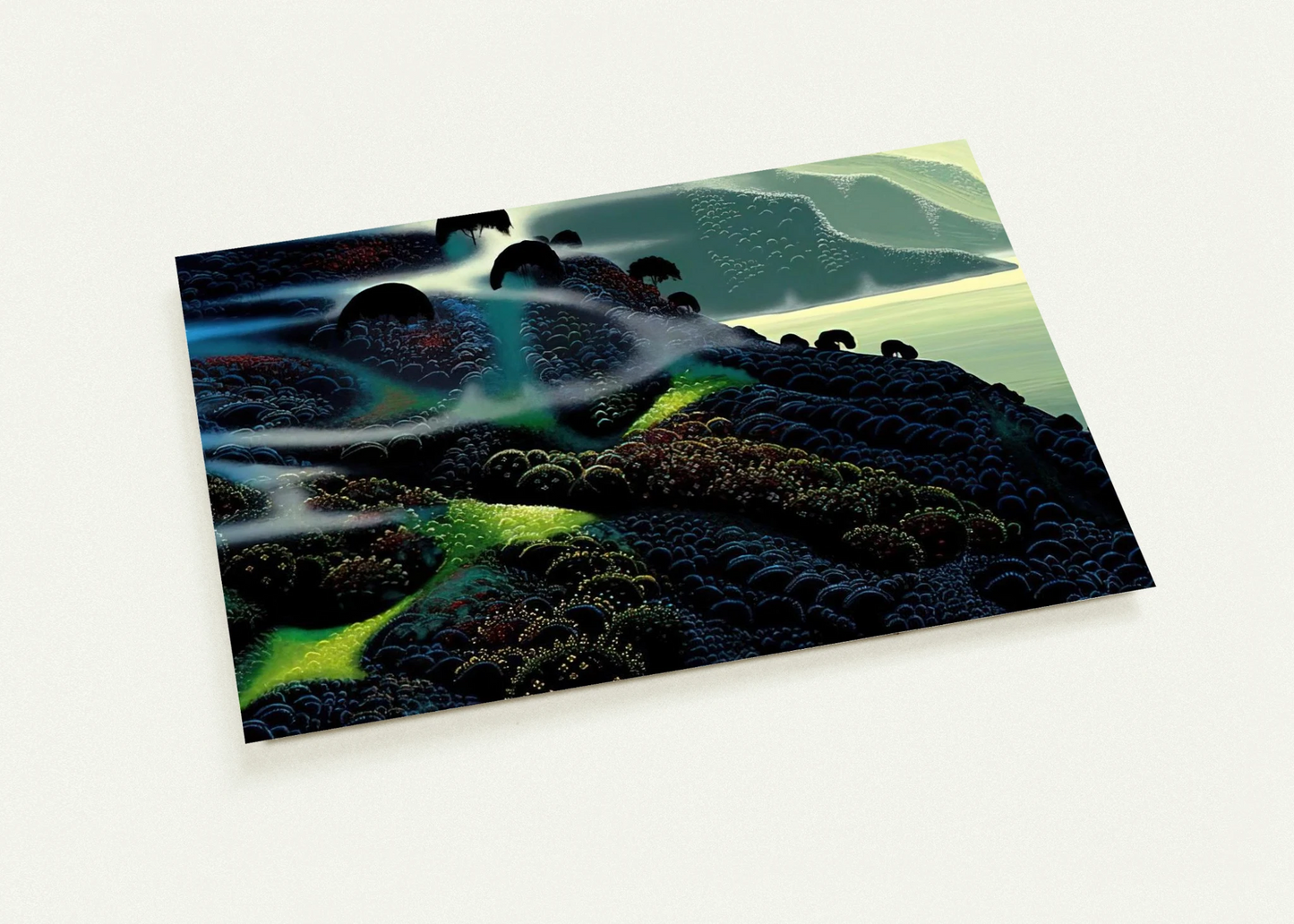 Ocean Paradise By Eyvind Earle Pack of 10 Post Cards | Eyvind Earle Post Cards | A6 (10.5 x 14.8 cm) - 4.1 x 5.8 inches