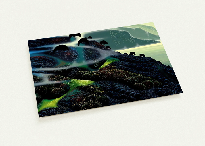 Ocean Paradise By Eyvind Earle Pack of 10 Post Cards | Eyvind Earle Post Cards | A6 (10.5 x 14.8 cm) - 4.1 x 5.8 inches