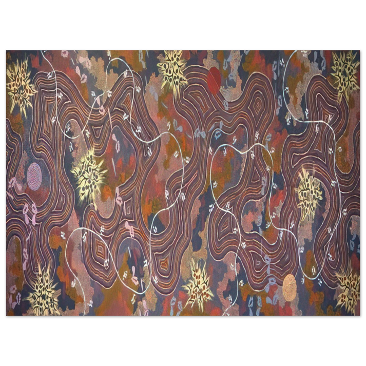 Clifford Possum Tjapaltjarri - Possum Dreaming - 1994 75x100 cm / 30x40inches Fine Art Poster