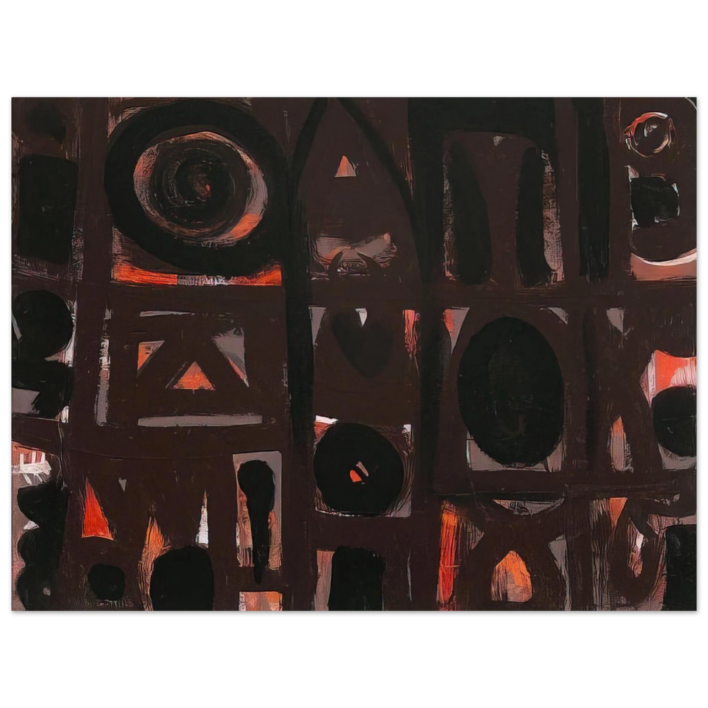 Adolph Gottlieb - Night Forms - 1950 Fine Art Poster - Default Title