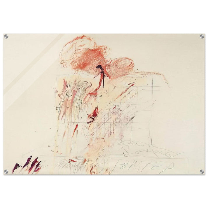 Death of Pompey Rome - Cy Twombly Acrylic Print - 70x100 cm / 28x40″ inches