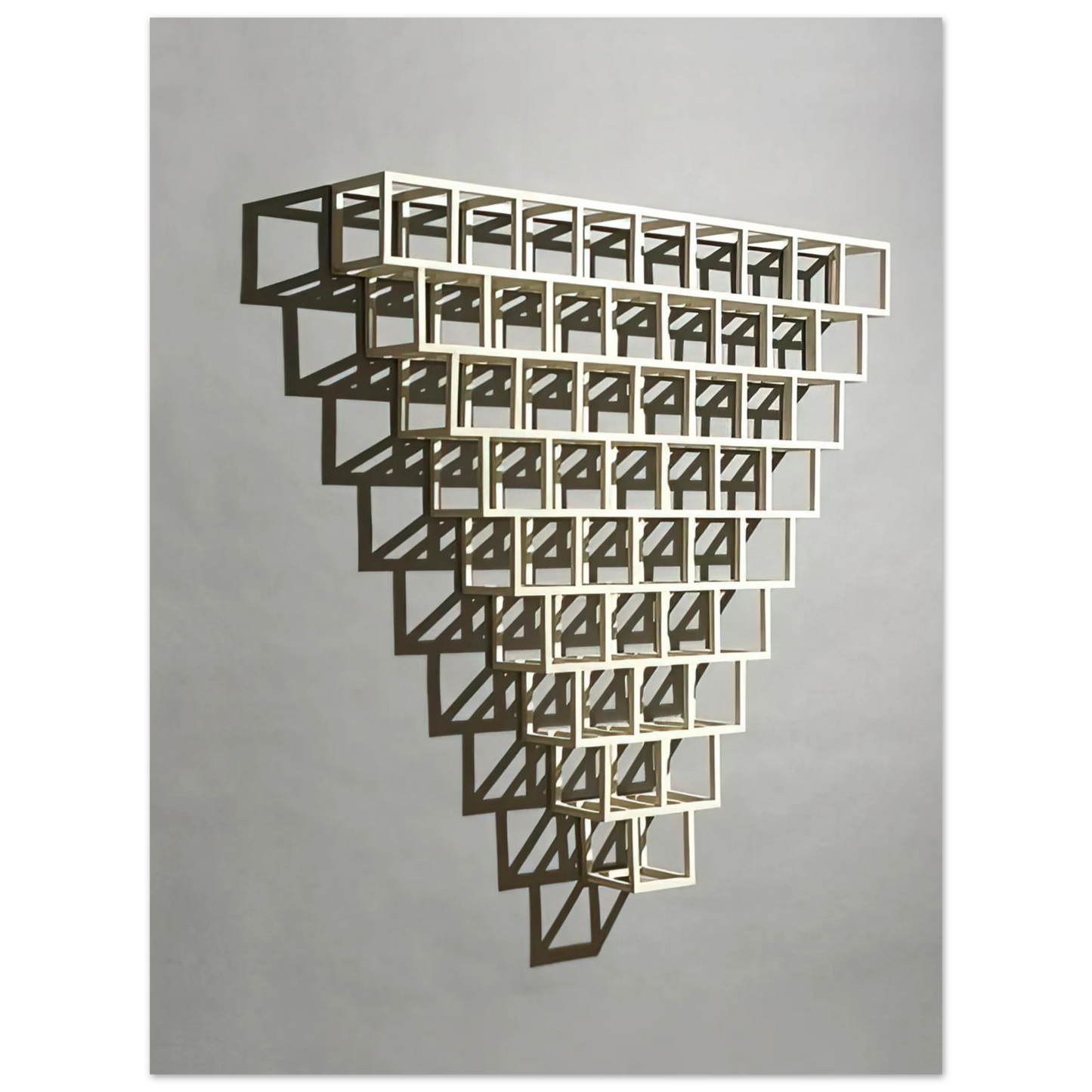 Sol LeWitt - 9-8-7-6-5-4-3-2-1 Half Off Fine Art Poster - Default Title