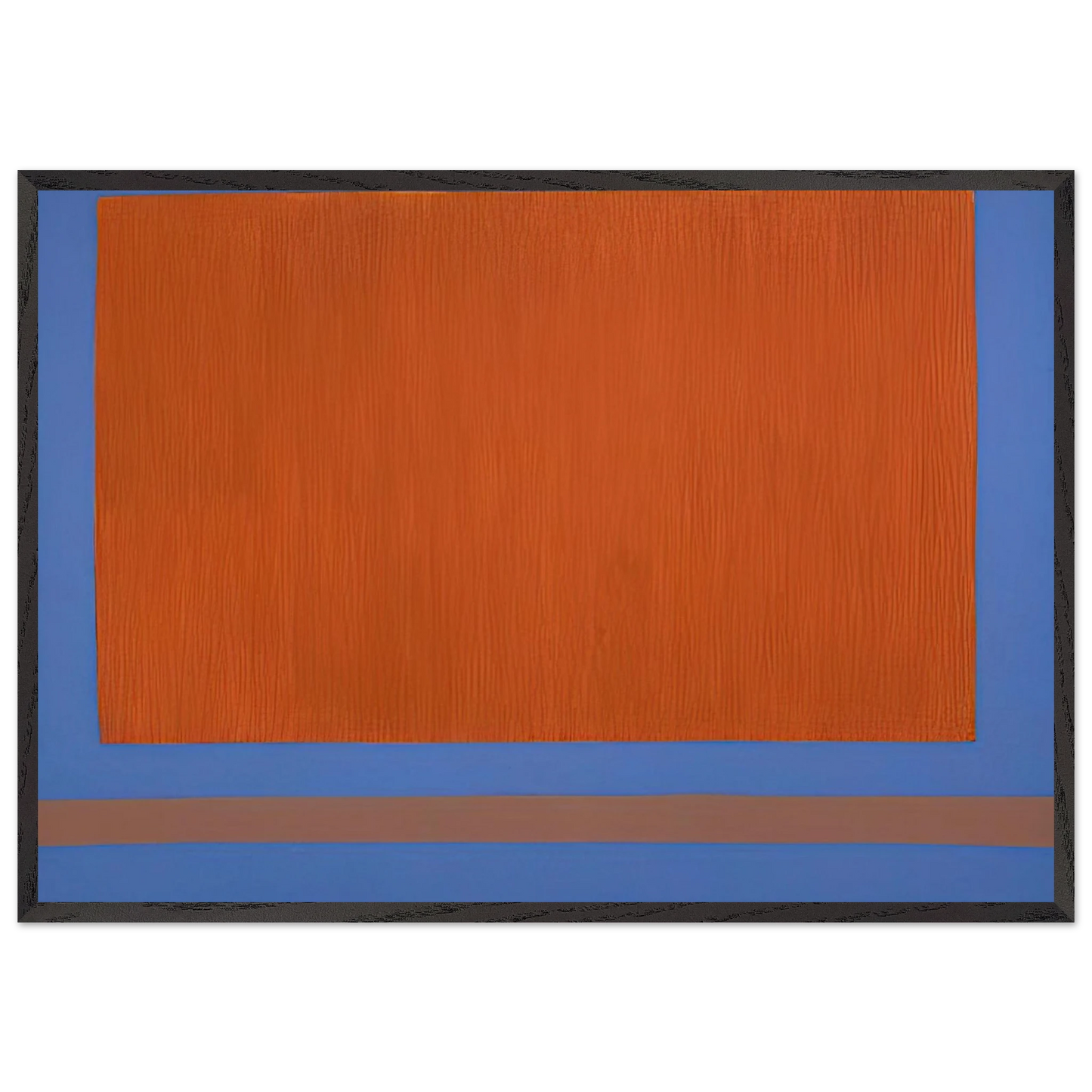 Classic Yellow Sun-Box - 1968 - Theodoros Stamos 70x100 cm / 28x40 inches Framed Art Print – Black Wooden Frame