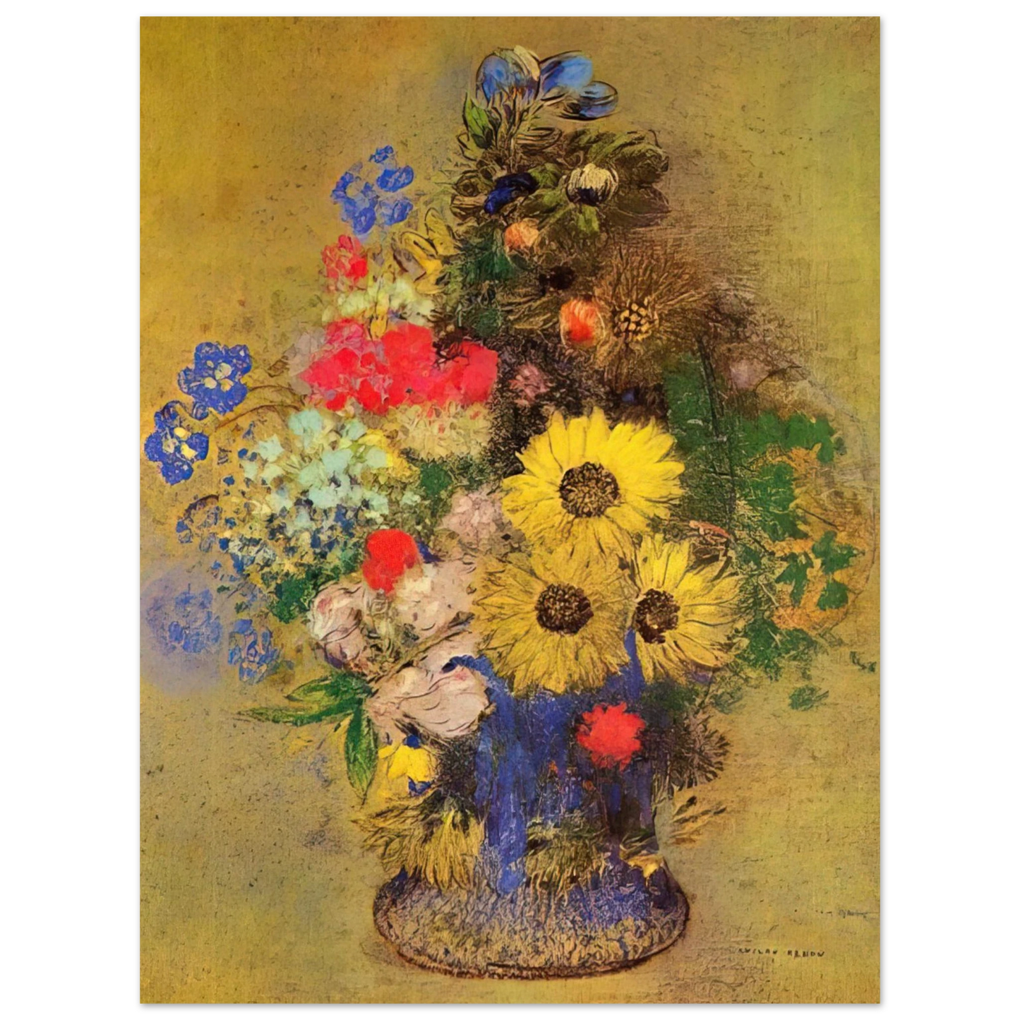 Odilon Redon - VASE OF FLOWERS 12 Fine Art Poster - Default Title