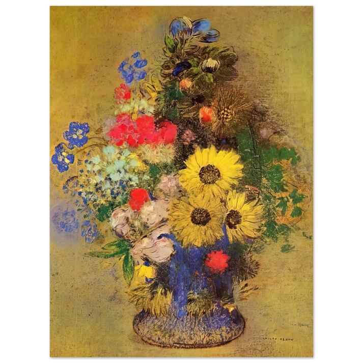 Odilon Redon - VASE OF FLOWERS 12 75x100 cm / 30x40inches Fine Art Poster