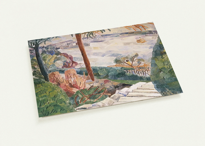 Harbour from Kirribilli - 1937 By Grace Cossington Smith Pack of 10 Post Cards | Grace Cossington Smith Post Cards | A6 (10.5 x 14.8 cm) - 4.1 x 5.8 inches