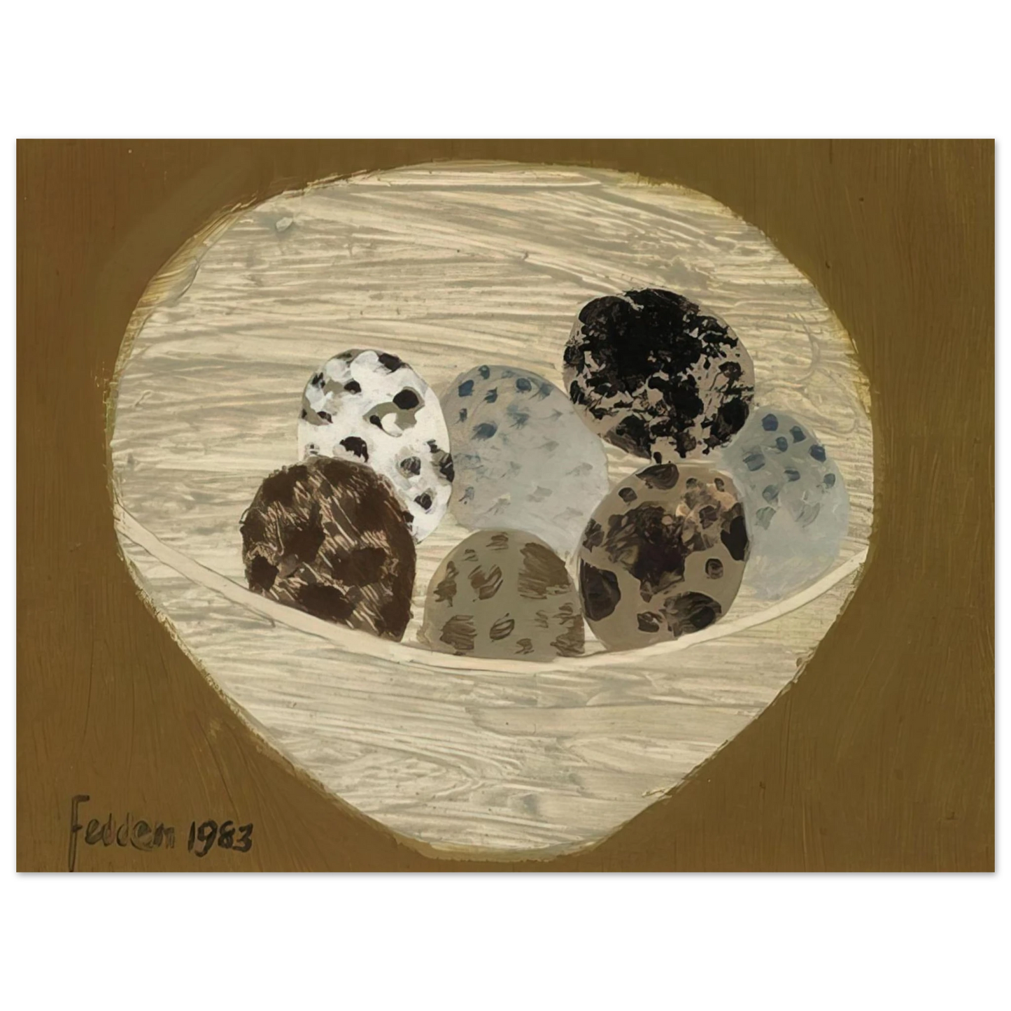 Mary Fedden - Quail Eggs - 1983 Fine Art Poster - Default Title