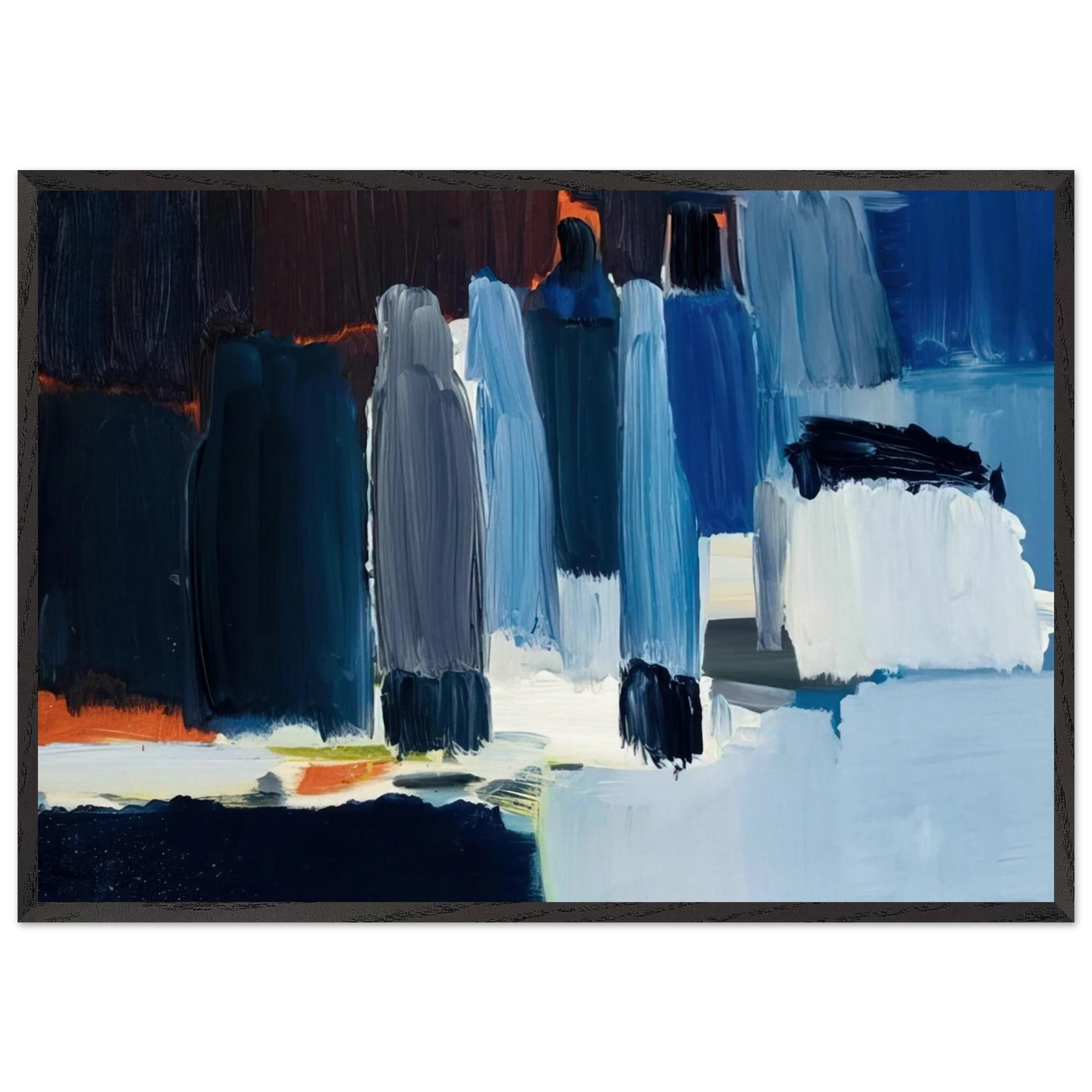 Nature morte - 1955 - Nicolas de Stael 70x100 cm / 28x40 inches Framed Art Print – Black Wooden Frame