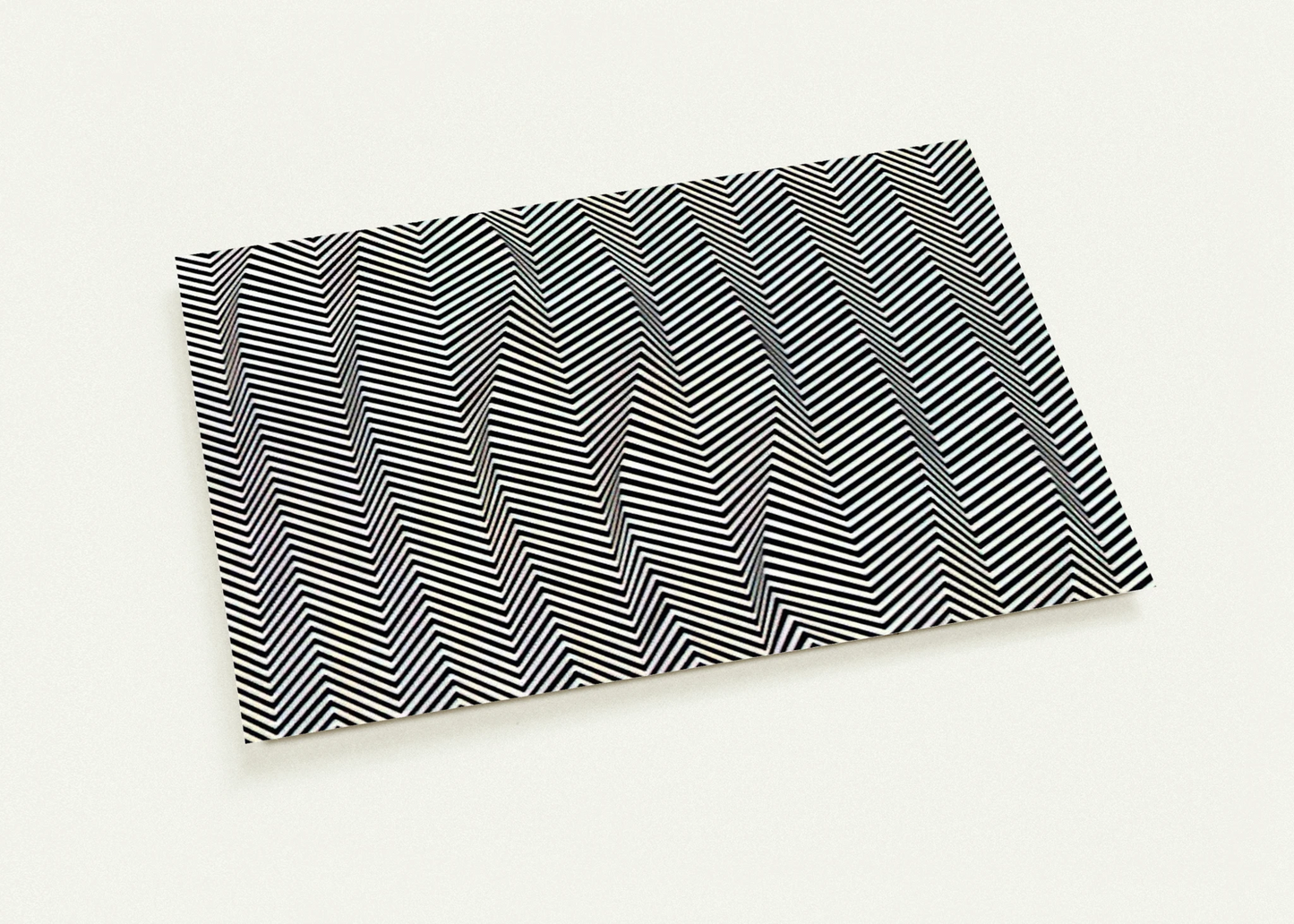 DESCENDING 1966 By Bridget Riley Pack of 10 Post Cards | Bridget Riley Post Cards | A6 (10.5 x 14.8 cm) - 4.1 x 5.8 inches